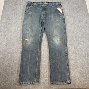 Ariat Jeans Mens‎ 38x32 Blue M4 Rebar Relaxed Boot Phantom Workhorse Carpenter